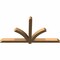Ekena Millwork Redmond Smooth Timber Gable Bracket, Western Red Cedar, 72"W x 39"H x 3 1/2"D x 3 1/2"F, 13/12 Pitch GBW072X39X0404RED00SWR - alternate 5